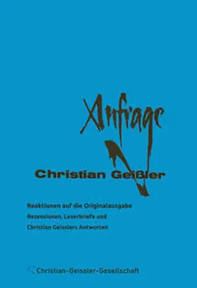 Geissler |  Christian Geissler: "Anfrage" - Reaktionen auf die Orignalausgabe | Buch |  Sack Fachmedien