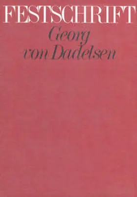 Kohlhase / Scherliess |  Georg von Dadelsen zum 60. Geburtstag | Buch |  Sack Fachmedien