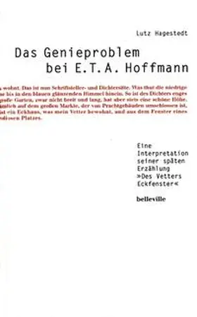 Hagestedt | Das Genieproblem bei E.T.A. Hoffmann | Buch | 978-3-923646-82-1 | sack.de