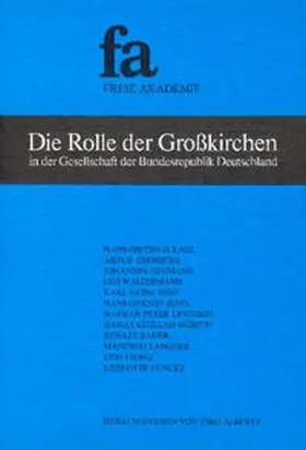 Kahl / Osenberg / Neumann |  Die Rolle der Grosskirchen in der Gesellschaft der Bundesrepublik Deutschland | Buch |  Sack Fachmedien