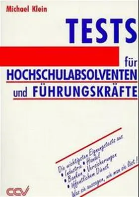 Klein |  Tests für Hochschulabsolventen und Führungskräfte | Buch |  Sack Fachmedien