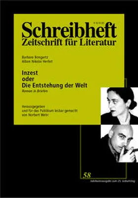 Bongartz / Herbst / Wehr |  SCHREIBHEFT 58: Inzest oder Die Entstehung der Welt | Buch |  Sack Fachmedien