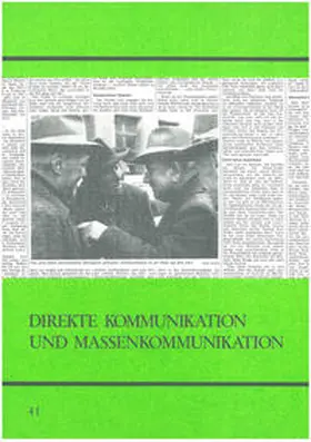 Bausinger / Moser-Rath |  Direkte Kommunikation und Massenkommunikation | Buch |  Sack Fachmedien