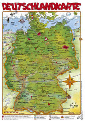 Schmidt |  Cartoonlandkarten / Deutschlandkarte | Sonstiges |  Sack Fachmedien