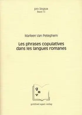 Peteghem / Winkelmann |  Les phrases copulatives dans les langues romanes | Buch |  Sack Fachmedien