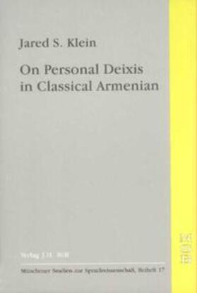 Klein |  On Personal Deixis in Classical Armenian | Buch |  Sack Fachmedien
