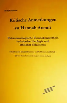 Gaßmann |  Kritische Anmerkungen zu Hannah Arendt | Buch |  Sack Fachmedien