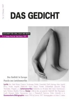 Braun / Grass / Kroetz |  Das Gedicht. Zeitschrift /Jahrbuch für Lyrik, Essay und Kritik / Das Gedicht in Europa | Buch |  Sack Fachmedien