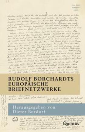 Burdorf |  Rudolf Borchardts europäische Briefnetzwerke | Buch |  Sack Fachmedien