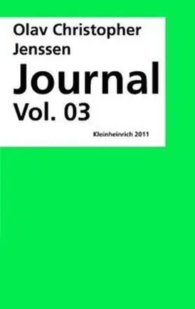 Jenssen |  Journal Vol. 03 | Buch |  Sack Fachmedien