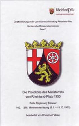  Die Protokolle des Ministerrats von Rheinland-Pfalz 1950 | Buch |  Sack Fachmedien