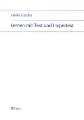Gerdes |  Lernen mit Text und Hypertext | Buch |  Sack Fachmedien