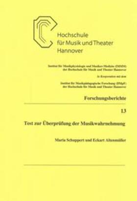 Schuppert / Altenmüller |  Test zur Überprüfung der Musikwahrnehmung | Buch |  Sack Fachmedien