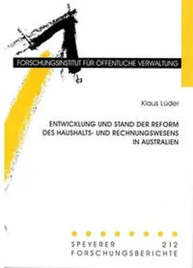 Lüder |  Entwicklung und Stand der Reform des Haushalts- und Rechnungswesens in Australien | Buch |  Sack Fachmedien