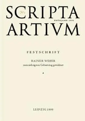 Ehricht / Eichhorn / Fontana |  Scripta Artium No. 1 | Buch |  Sack Fachmedien