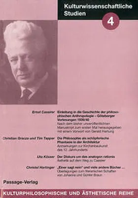 Cassirer / Hartung / Hartinger |  Kulturwissenschaftliche Studien 4 | Buch |  Sack Fachmedien