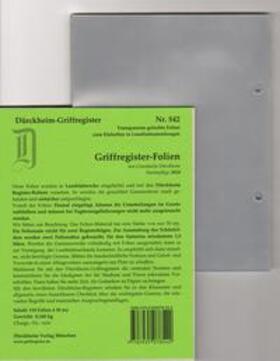 Dürckheim |  110 DürckheimRegister®-FOLIEN zum Einheften in Gesetzessammlungen | Buch |  Sack Fachmedien