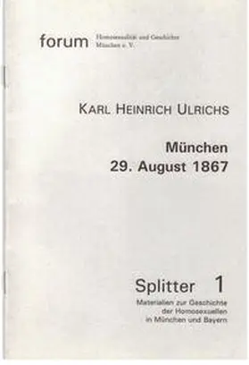 Setz |  Karl Heinrich Ulrichs | Buch |  Sack Fachmedien