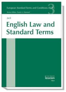 Jack |  English Law and Standard Terms | Buch |  Sack Fachmedien