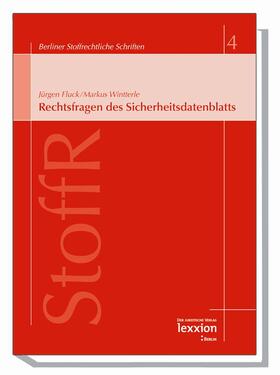 Fluck |  Rechtsfragen des Sicherheitsdatenblattes | Buch |  Sack Fachmedien