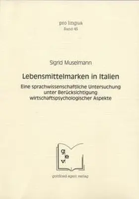 Muselmann / Winkelmann |  Lebensmittelmarken in Italien | Buch |  Sack Fachmedien