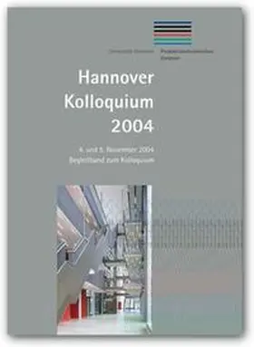 Bach / Behrens / Denkena |  Hannover Kolloquium 2004 | Buch |  Sack Fachmedien