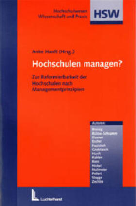 Hanft |  Hochschulen managen? | Buch |  Sack Fachmedien