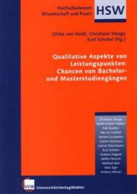 Holdt / Stange / Schobel |  Qualitative Aspekte von Leistungspunkten | Buch |  Sack Fachmedien