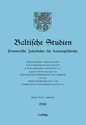  Baltische Studien, Pommersche Jahrbücher für Landesgeschichte. Band 94 NF | Buch |  Sack Fachmedien