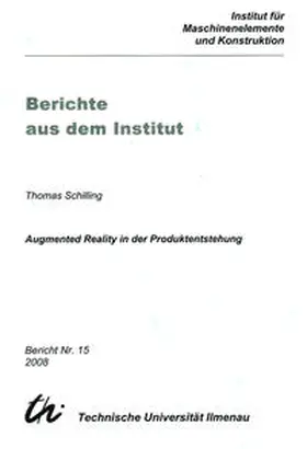 Schilling |  Augmented Reality in der Produktentstehung | Buch |  Sack Fachmedien