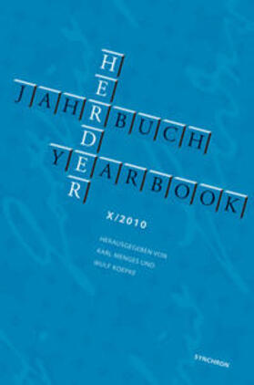 Menges / Koepke |  Herder Jahrbuch X, 2010 /Herder Yearbook X, 2010 | Buch |  Sack Fachmedien