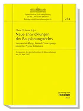 Jarass |  Neue Entwicklungen des Bauplanungsrechts | Buch |  Sack Fachmedien