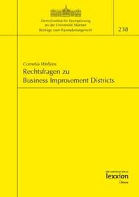 Wellens |  Rechtsfragen zu Business Improvement Districts | Buch |  Sack Fachmedien