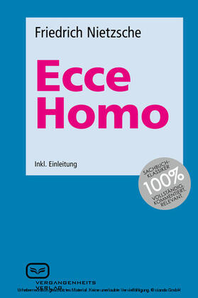 Nietzsche |  Ecce Homo | eBook | Sack Fachmedien