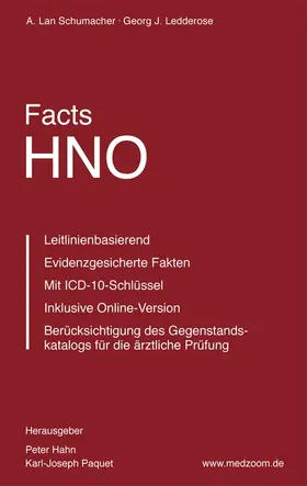 Schumacher / Hahn / Ledderose |  Facts HNO | Buch |  Sack Fachmedien