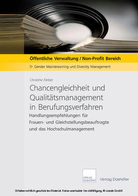 Färber |  Chancengleichheit und Qualitätsmanagement in Berufungsverfahren | eBook | Sack Fachmedien