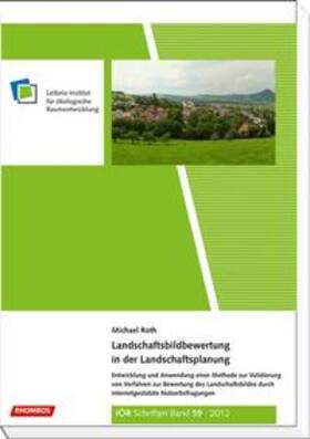 Roth |  Landschaftsbildbewertung in der Landschaftsplanung | Buch |  Sack Fachmedien