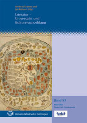 Kramer / Röhnert |  Literatur - Universalie und Kulturenspezifikum | Buch |  Sack Fachmedien