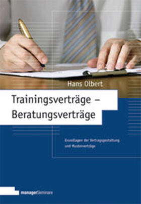 Olbert |  Trainingsverträge - Beratungsverträge | Buch |  Sack Fachmedien