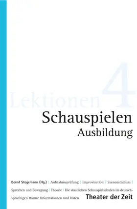 Stegemann |  Schauspielen - Ausbildung | eBook | Sack Fachmedien