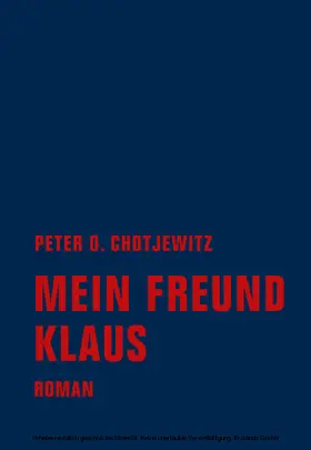 Chotjewitz |  Mein Freund Klaus | eBook | Sack Fachmedien