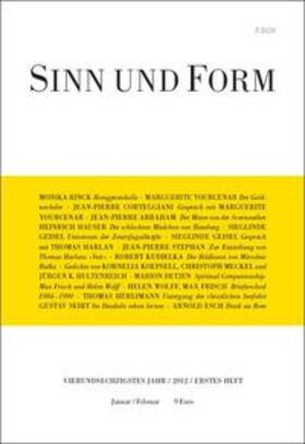  Sinn und Form 1/2012 | Buch |  Sack Fachmedien