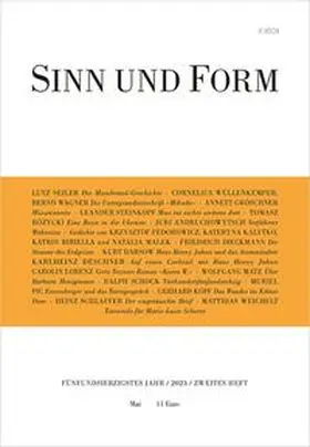  SINN UND FORM 2/2023 | Buch |  Sack Fachmedien