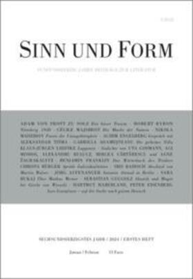  SINN UND FORM 1/2024 | Buch |  Sack Fachmedien