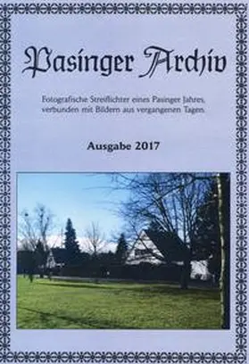 Hasselwander |  Pasinger Archiv Ausgabe 2017 | Buch |  Sack Fachmedien