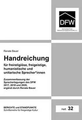 Bauer |  Handreichung für freireligiöse, freigeistige, humanistische und unitarische Sprecher*innen | Buch |  Sack Fachmedien