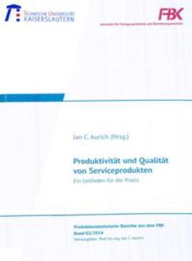 Aurich |  Produktivität und Qualität von Serviceprodukten | Buch |  Sack Fachmedien