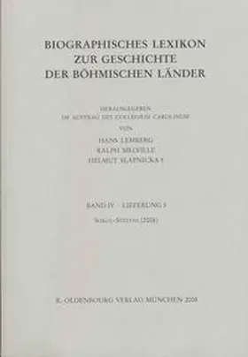 Lemberg / Melville / Slapnicka |  Biographisches Lexikon zur Geschichte der böhmischen Länder. Band IV. Lieferung 3: SOKOL-STEFANI | Buch |  Sack Fachmedien