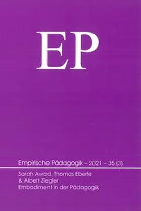 Award / Eberle / Ziegler | Embodiment in der Pädagogik | Buch | 978-3-944996-78-3 | sack.de