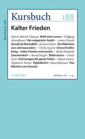 Felixberger / Nassehi |  Kursbuch 188 | Buch |  Sack Fachmedien